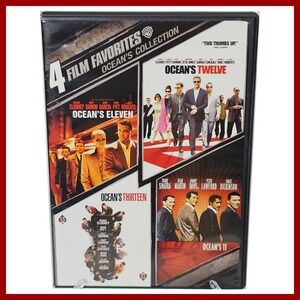Ocean's Collection 4 Film Favorites DVD Set 11 12 13 Original Sinatra‎ Clooney